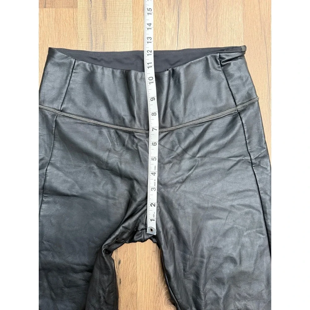 Athleta Faux Leather Leggings Black Size S High Rise‎ — Wear to Fabric
